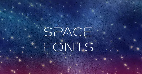 23 Creative Space Fonts for Designers