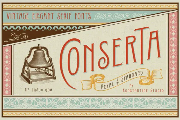 Free Retro Fonts All Designers Must Have: Conserta