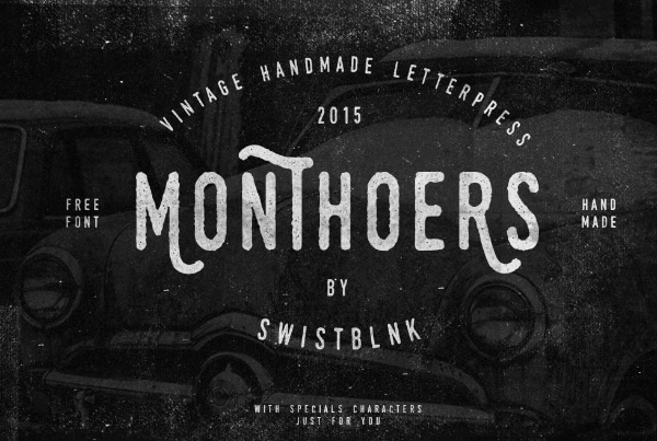 Free Psychedelic Fonts All Designers Must Have: Monthers