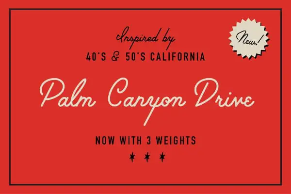 Free Retro Fonts All Designers Must Have: Palm Canyon