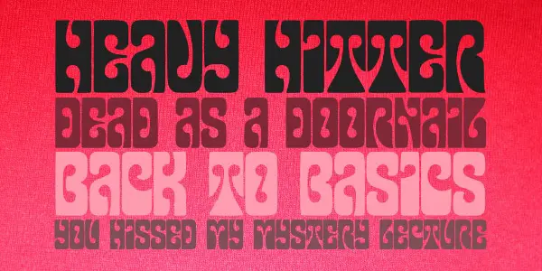 Free Psychedelic Fonts All Designers Must Have: Psychedelic Caps