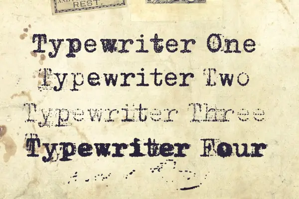 Creative Typewriter Fonts For Your Collection: Grandpas Typewriter