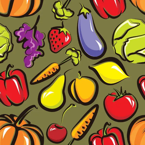 Must-Have Backgrounds for Food Industry Designs: Colorful Vector