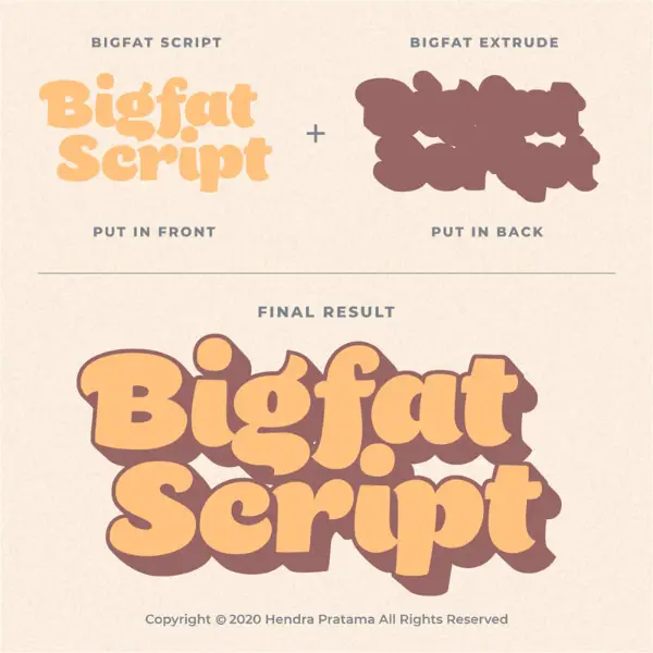 20 Free Psychedelic Fonts All Designers Must Have: Bigfat Script