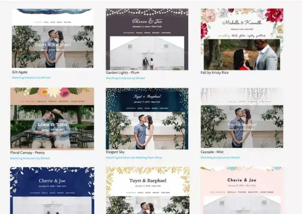 14 Perfect Wedding Website Color Combinations