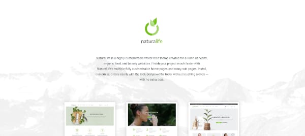 Creative WordPress Themes for Selling Organic Products: NatureLife