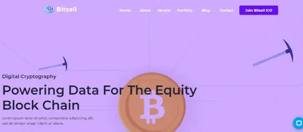 Amazing WordPress Themes for Crypto Currency: Bitsell