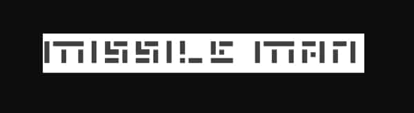 Best Fonts for Game Logo Design: Missile Man