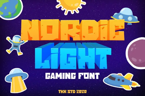 Best Fonts for Game Logo Design: Nordic Light