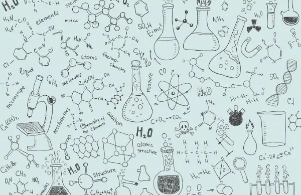 Creative Doodle Backgrounds for Designers: Science Doodle