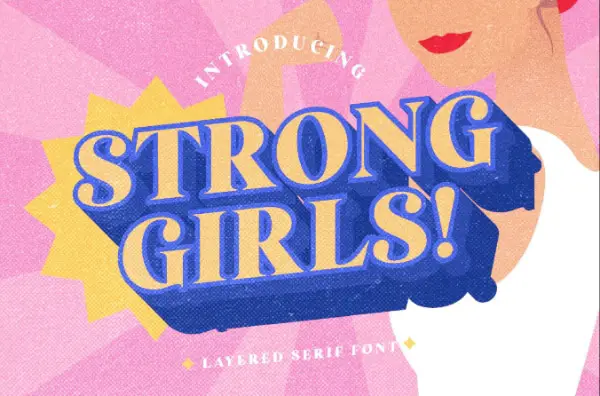 Best Fonts for Game Logo Design: Strong Girls