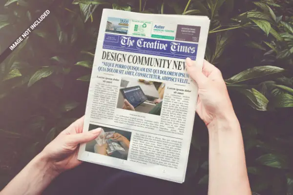 Newspapers Mockups that can be very helpful: Newspaper Mockup with Hands