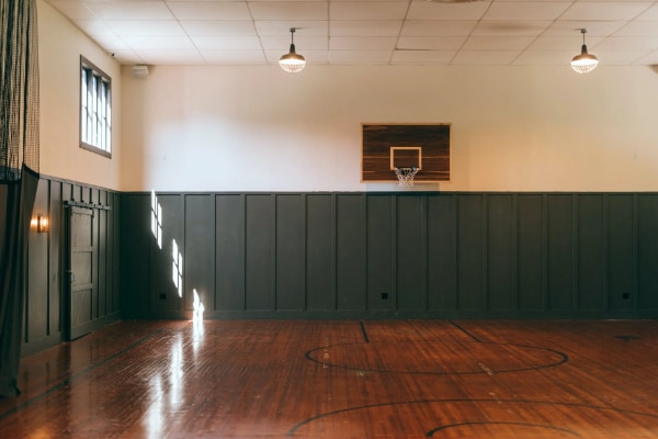 Free Amazing Sports Backgrounds for Designers: Indoor Empty Basketball Court