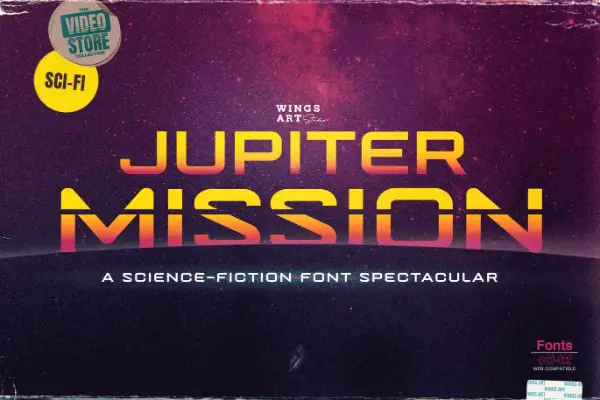 Best Fonts for Game Logo Design: Jupiter Mission
