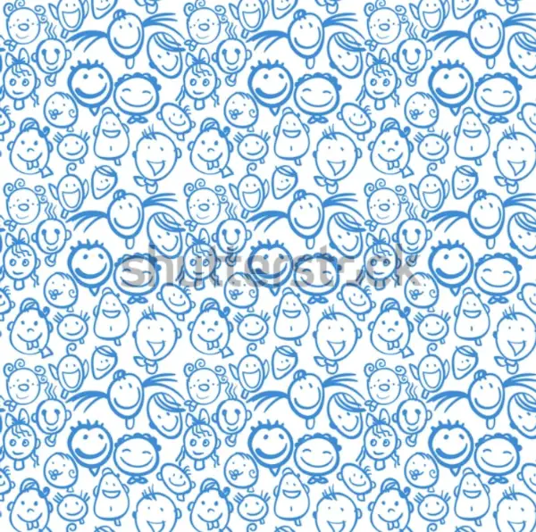 Creative Doodle Backgrounds for Designers: Characters in Background