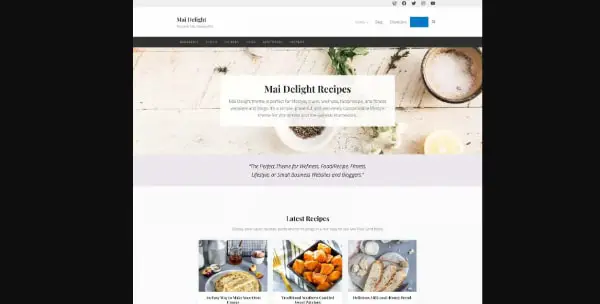 Creative WordPress Themes for Selling Organic Products: Mai Delight