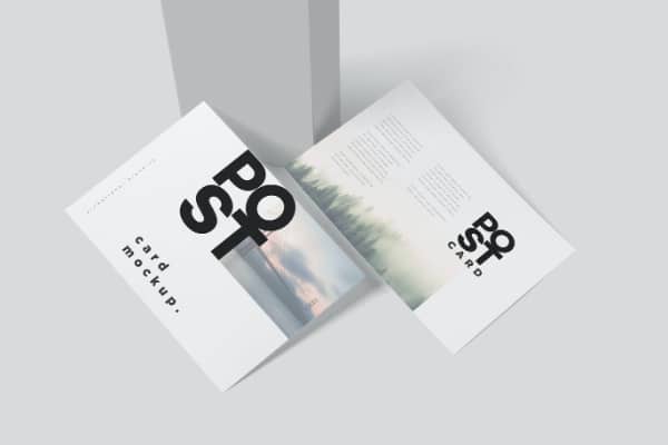 Postcard Mockups for Designers: One Page Postcards
