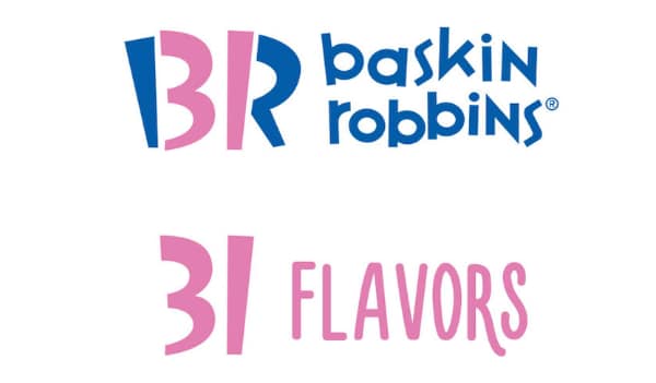 Logos With Hidden Messages for Inspiration: Baskin Robins