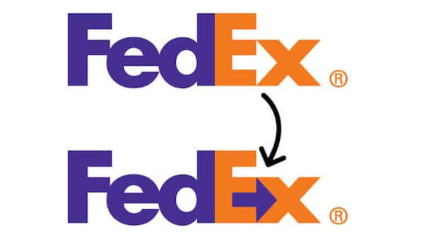 Logos With Hidden Messages for Inspiration: FedEx