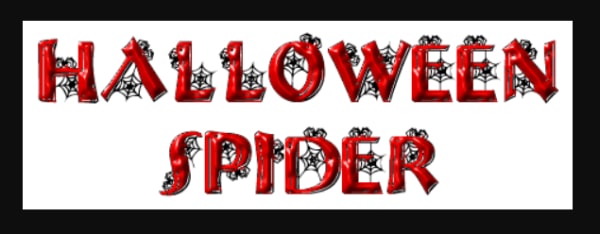 Scary Fonts to Give a Horror Feel : Halloween Spider