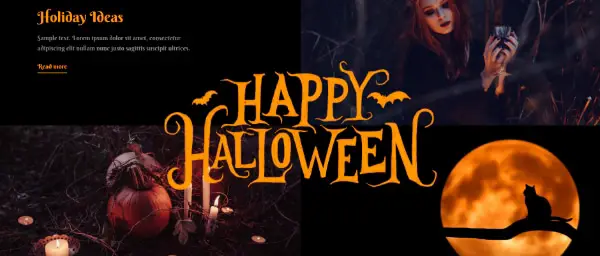 Creative Seasonal HTML Landing Pages: Happy Halloween Holidays HTML Template