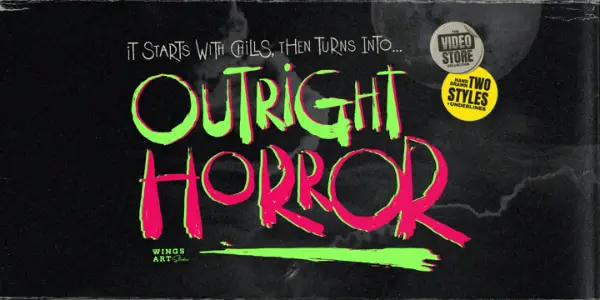 Scary Fonts to Give a Horror Feel : Outirght Horror