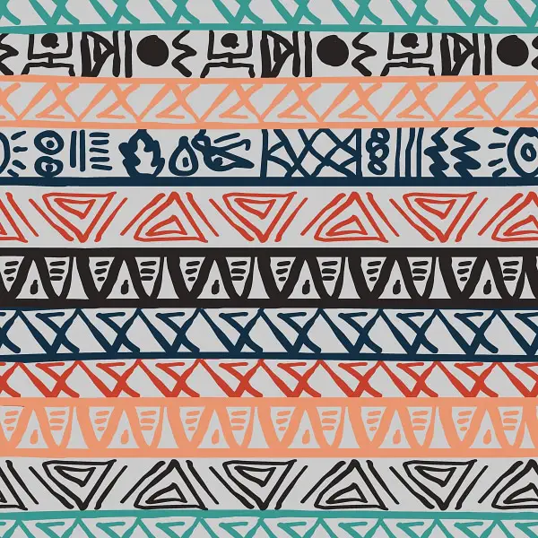 Free Backgrounds With Tribal Feel: Seamless Striped Pattern