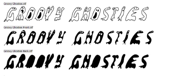 Scary Fonts to Give a Horror Feel : Groovy Ghosties