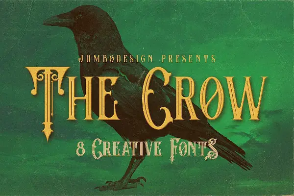 Scary Fonts to Give a Horror Feel : The Crow