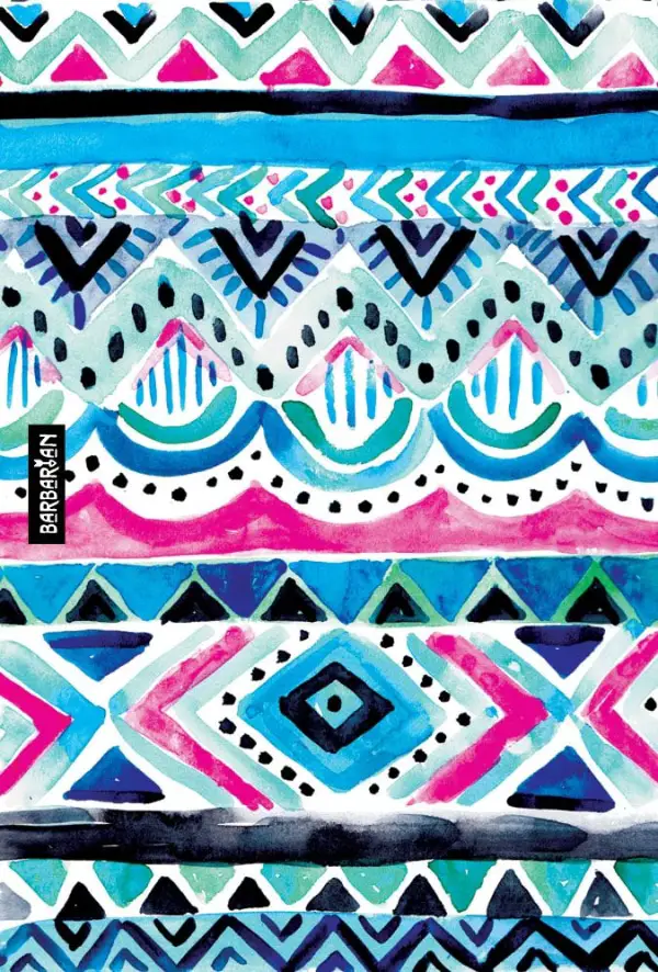 Free Backgrounds With Tribal Feel: Colorful Tribal