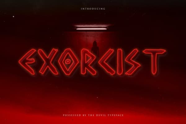 Scary Fonts to Give a Horror Feel : Exorcist