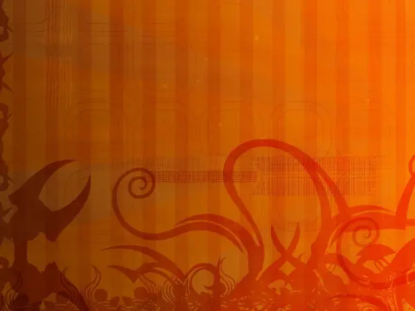 Free Backgrounds With Tribal Feel: Orange Floral