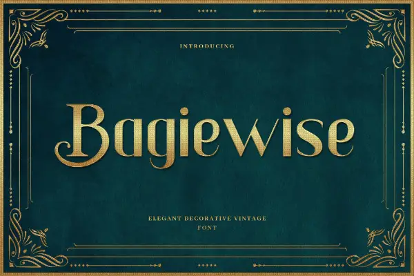 Modern Didone Fonts for your collection: Bagiewise