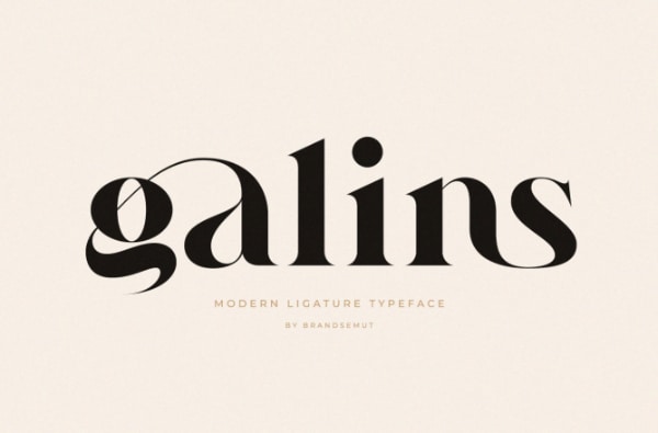 Modern Didone Fonts for your collection: Galins