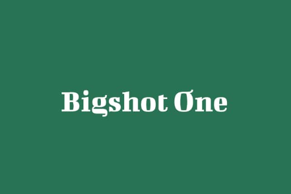 Modern Didone Fonts for your collection: Bigshot One