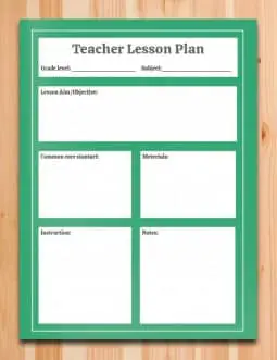 Teacher Lesson Plan – free Google Docs template