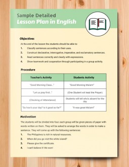 Detailed Lesson Plan – free Google Docs template