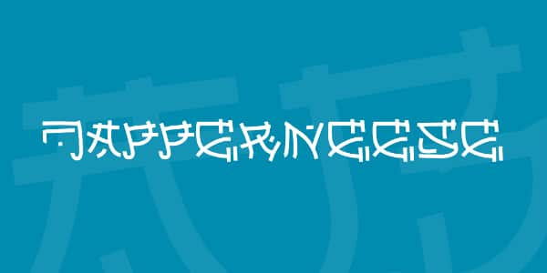 Creative Asian Fonts for Designers: Jappernese