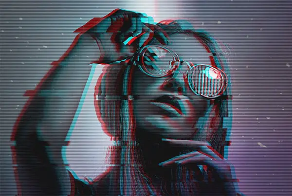 Top Photoshop Trends of 2021 For Designers: Glitch Effect