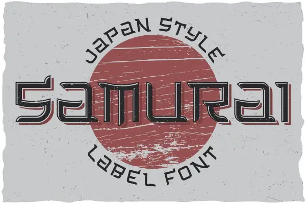 Creative Asian Fonts for Designers: Samurai