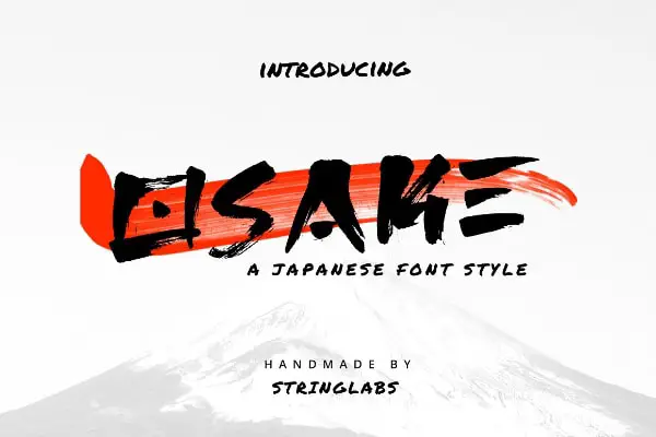 Creative Asian Fonts for Designers: Osake