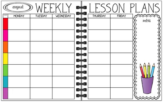 Colorful Teacher Lesson Planner Freebie