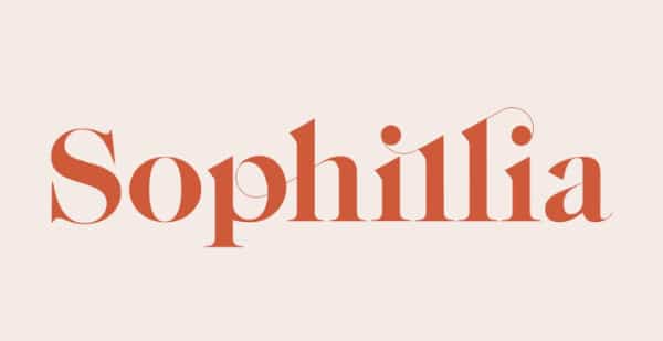 Modern Didone Fonts for your collection: Sophillia