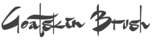 Creative Asian Fonts for Designers: Goatskin Brush