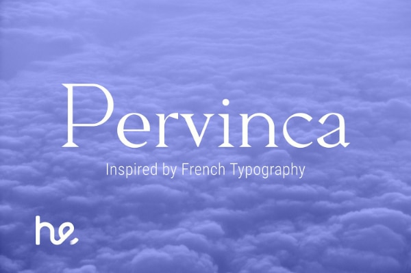 Modern Didone Fonts for your collection: Pervinca