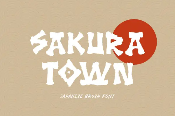 Creative Asian Fonts for Designers: Sakura Town