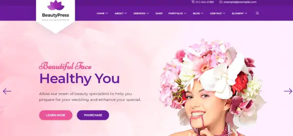 Creative WordPress Themes for Salons and Spas: Beauty Saloon Spa