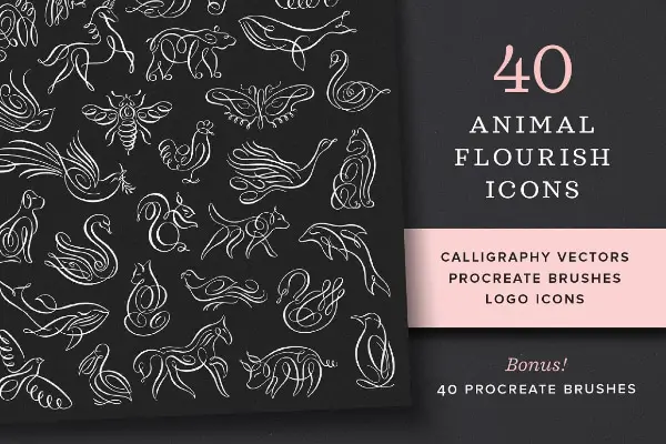 Highly Creative Icon Sets for Designers: Flourish