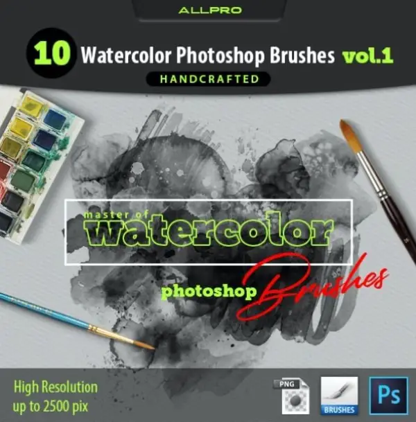 Most Useful Photoshop Brushes in 2021: Watercolor
