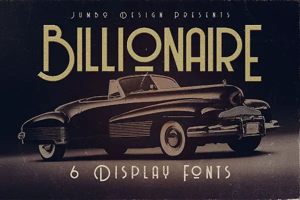 Creative Fonts inspired by Movies: Billionaire